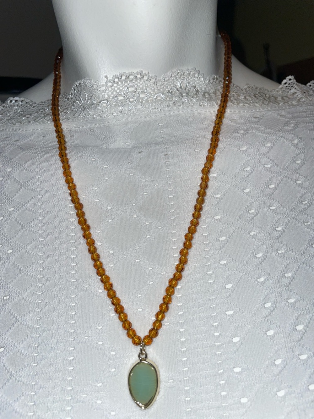 Plunder Amber Beaded Necklace